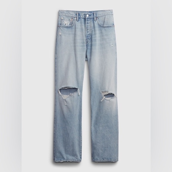 GAP Denim - GAP women’s light wash 90’s loose straight leg denim jeans in us 6